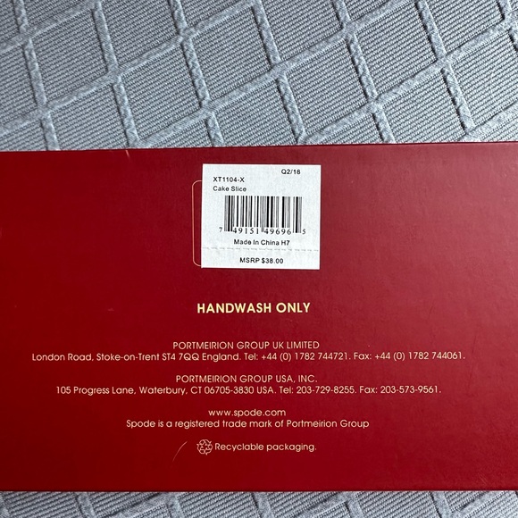 NWT Spode Christmas Tree Cake Slice - Picture 4 of 5